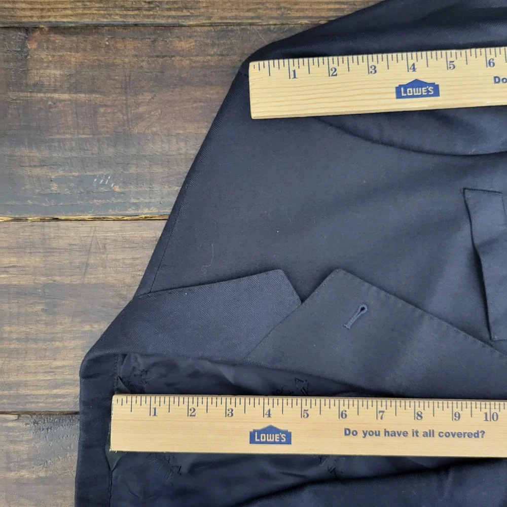 JOS A BANK 2B Signature Gold Men's Sport Coat Blazer Navy Silk Wool Cashmere 42S